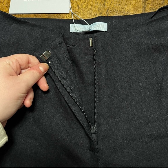 NWT Antonio Melani Kendall Linen Trouser Career Core Pants Navy Size 2 - Picture 12 of 14